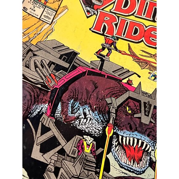 Dino Riders Issue 1 Marvel 1989 Premier Issue VF Condition Trimpe Simonson - Picture 7 of 9